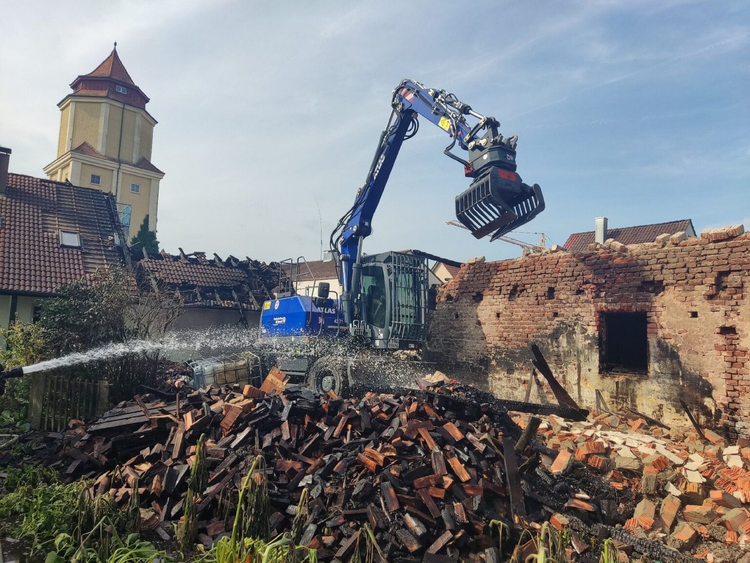 Unterstützung Der Feuerwehr Bei Brand In Wiblingen - THW Ortsverband Ulm