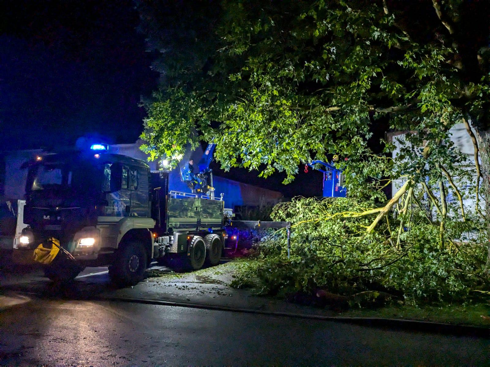 Unwettereinsatz in Langenau